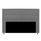 Cabeceira Solteiro Bianca 90 CM Suede Cinza - D A Decor