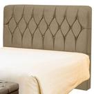 Cabeceira Solteiro Bolivia 90 CM Suede Bege - D A Decor