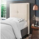 Cabeceira Solteiro Cama Box 90cm para Quarto Ametista Suede Bege M11 - D'Rossi Cabeceira Solteiro Cama Box 90cm para Quarto Ametista Suede Bege M11 - D'Rossi