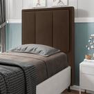 Cabeceira Solteiro Cama Box 90cm para Quarto Opala Suede M11 - D'Rossi Cabeceira Solteiro Cama Box 90cm para Quarto Opala Suede M11 - D'Rossi