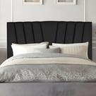 Cabeceira Solteiro Cama Box Estofada 100 Cm Emma material sintético Preto