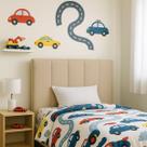 Cabeceira Solteiro Cama Estofada Box Isis 90cm Veludo Bege