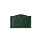 Cabeceira Solteiro Curva Luxo 90x60 Veludo Verde - Tachas Fumê