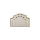 Cabeceira Solteiro Luxo 90x60 Suede Off White Tachas Fumê