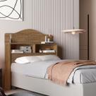 Cabeceira Solteiro MDF Cama Box 2 Nichos Resistente Durável