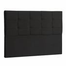 Cabeceira Solteiro Mel 90 CM Suede Preto - D A Decor