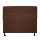 Cabeceira solteiro monaco 100cm suede marrom