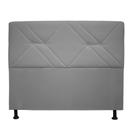 Cabeceira solteiro monaco 90cm suede cinza