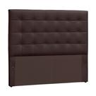 Cabeceira Sonho Clean Casal 1,40m Em material sintético Marrom