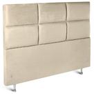 Cabeceira Square Premium F.A Colchões Swede Bege Solteiro 88x15x127cm