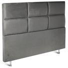 Cabeceira Square Premium F.A Colchões Swede Chumbo Solteiro 88x15x127cm