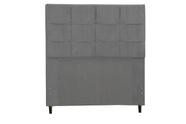 Cabeceira Style Estofada Com Botão de Tecido para Cama Box Solteiro 94Cm Chumbo - JBE Móveis