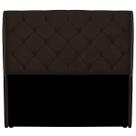 Cabeceira Suede Marrom Queen 160cm Izza Estofada Cabeceira Suede Marrom Queen 160cm Izza Estofada