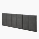Cabeceira Suspensa Casal King Queen Box 140x55cm Dubai Cinza - MagL