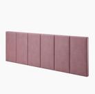 Cabeceira Suspensa Casal King Queen Box 140x55cm Dubai Rosa - MagL