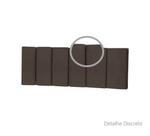 Cabeceira Suspensa Casal Queen King 200x55cm Dubai Marrom - MagL