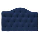 Cabeceira Suspensa Imperatriz 160 cm Queen Size Suede Azul Marinho - ADJ Decor