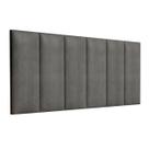 Cabeceira Suspensa Madri 140 Tecido Suede Para Cama Box Casal LET Decor