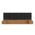 Cabeceira Suspensa Para Cama Queen Malibu Carv/preto - M. Arapongas