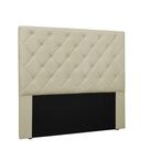 Cabeceira Tania Cama Box Casal 140 Cm material sintético Bege