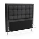 Cabeceira Taurus 140 para Cama de Casal N-022 Veludo Chumbo Aradecor