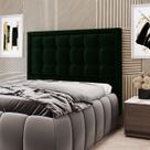 Cabeceira Taurus 140 para Cama de Casal N-026 Veludo Verde Aradecor