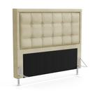 Cabeceira Taurus 140 para Cama de Casal Z-003 Sued Bege Aradecor