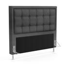 Cabeceira Taurus 140 para Cama de Casal Z-008 Sued Cinza Aradecor