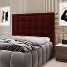 Cabeceira Taurus 160 para Cama Queen N-034 Veludo Bordô Aradecor
