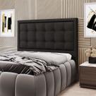 Cabeceira Taurus 195 para Cama King A-012 Couro Preto Aradecor Cabeceira Taurus 195 para Cama King A-012 Couro Preto Aradecor