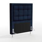 Cabeceira Taurus 90 para Cama de Solteiro N-025 Veludo Azul Marinho Aradecor