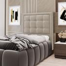 Cabeceira Taurus 90 para Cama de Solteiro N-029 Veludo Capuccino Aradecor Cabeceira Taurus 90 para Cama de Solteiro N-029 Veludo Capuccino Aradecor