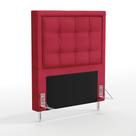 Cabeceira Taurus 90 para Cama de Solteiro Z-001 Sued Vermelho Aradecor