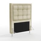 Cabeceira Taurus 90 para Cama de Solteiro Z-003 Sued Bege Aradecor