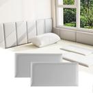 Cabeceira Umedol Grey, pacote com 4 painéis autoadesivos de 20x40 cm