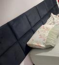 Cabeceira Unitária Veludo Estofada 30x40cm para Cama Box Queen King Solteiro ou Casal