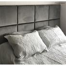 Cabeceira Veludo Estofada 30x40cm Modulada para Cama Box Queen King Solteiro ou Casal