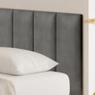 Cabeceira Veludo Unitária Modular Estofada Retangular 60X20cm para Cama Box Queen King