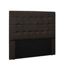 Cabeceira Verona Cama Box Queen 160 Cm material sintético Marrom