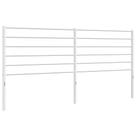 Cabecero vidaXL de Metal Blanco para Camas King Size de 90 cm