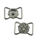 Cabedal Flor Strass Cristal 32x20mm 4pçs Artesanato Chinelo 28g Cabedal Flor Strass Cristal 32x20mm 4pçs Artesanato Chinelo 28g