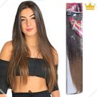 Cabelo Aplique Tic Tac Liso Orgânico 1 Tela 150gr De 70cm