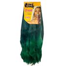 Cabelo Box Braids Jumbão 51" 400g Preto/Verde