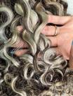 Cabelo Brasileiro Regional Loiro Mesclado Cacheado 50G - Alta Qualidade