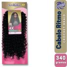 Cabelo Cacheado Ritmo Ser Mulher Crochet Braid 50 cm Pacotão 340 Gr Propriedades Similares ao Cabelo Humano