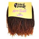Cabelo Crochet Afro Twist Sintético 45cm Preto/Mel Escuro