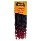 Cabelo Crochet Goddess Faux Locs 60cm Preto/Marsala