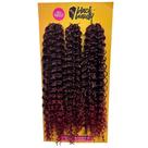 Cabelo Crochet Jade Orgânico 60cm Preto/Marsala