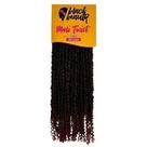 Cabelo Crochet Mali Twist Caracol 60cm Preto/Marsala