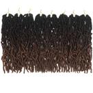 Cabelo de crochê Bylatt Faux Locs 30 cm 120 fios, 8 pacotes